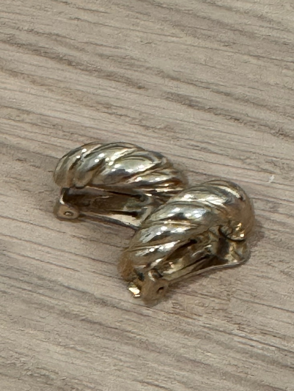 Christian Dior Vintage Croissant Clip-on Earrings